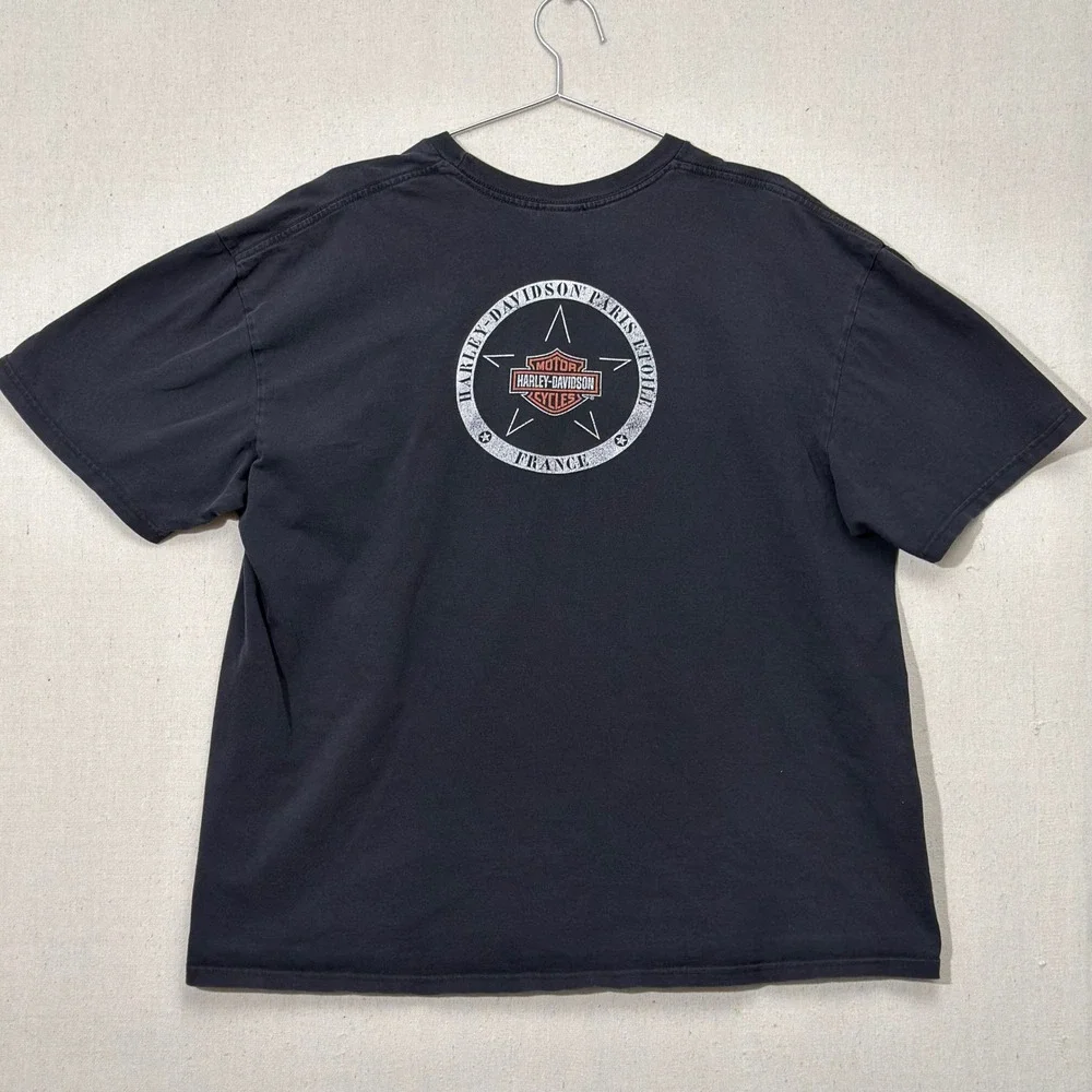Harley Davidson Normandy D Day 1944 T Shirt Mens 2XL WWII Military France
